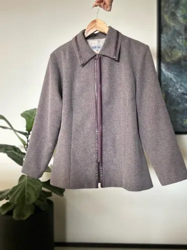 Jaqueta Roxa Blazer Casaco G