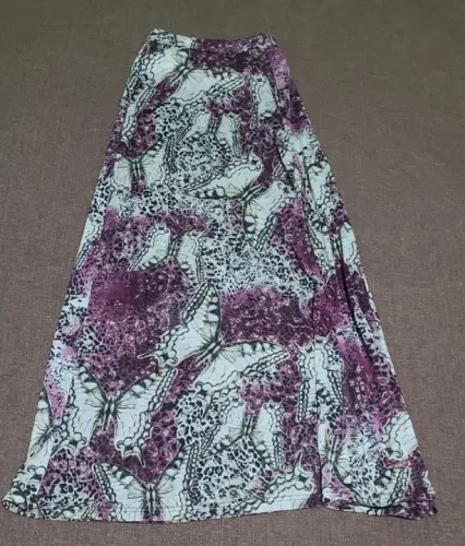 Saia longa estampada