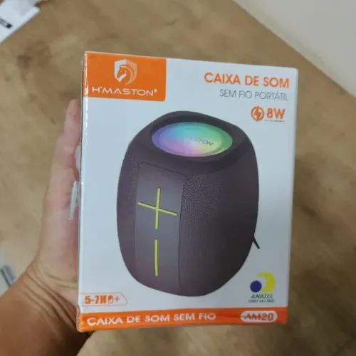 Caixinha de Som AM20 - Bluetooth, Potente e Portátil!