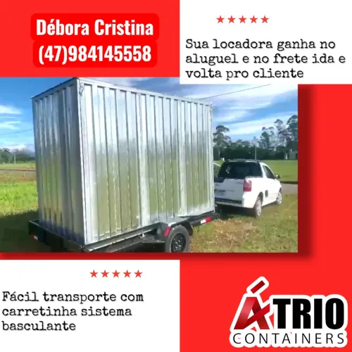 Container pronta entrega desmontável