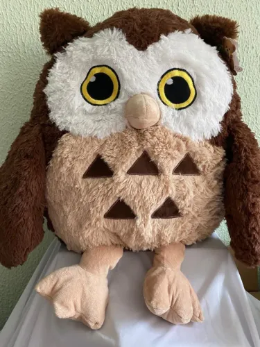 Coruja de Pelúcia com 60cm de altura <br>R$ 195,00