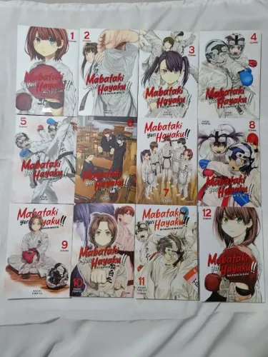 Coleção de Mangá Mabataki Yori Hayaku!!: Num Piscar de Olhos Volumes 1 ao 12 Usado