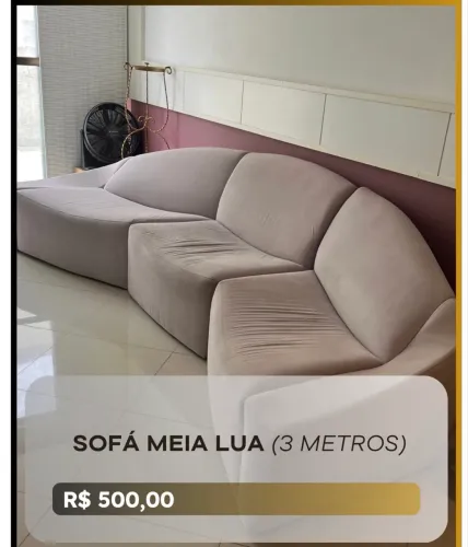 Sofá meia lua