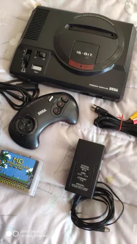 Mega drive 1 completo + Everdrive c/ jogos