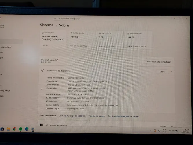 Dell G15 5530 - i7 13ª Geração | RTX 4050 | 32GB RAM | Tela 165Hz - TOPO DE LINHA