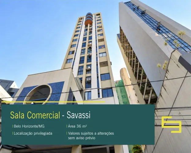 Sala Comercial à venda na Savassi em Belo Horizonte/MG