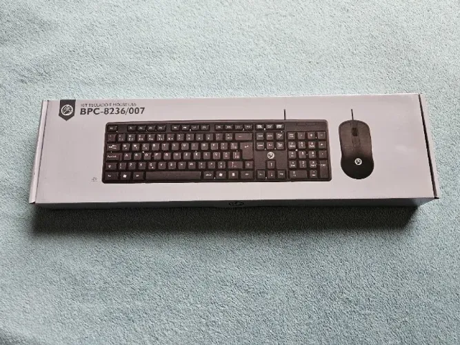 KIT TECLADO E MOUSE USB BRAZILPC BPC-8236/0