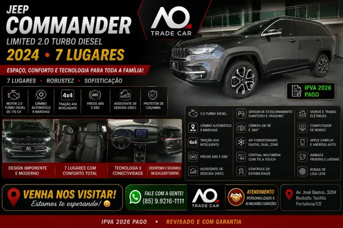 Jeep Commander Limited Td380 2.0 4X4 Die.aut 2024
