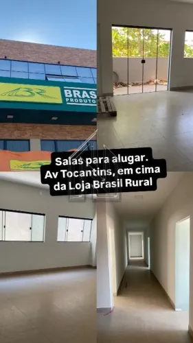 SALAS DISPONÍVEIS PARA LOCAÇÃO NA AVENIDA TOCANTINS (BRASIL RURAL)
