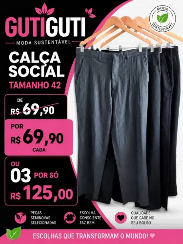 Calça Social 03 Por 125,00
