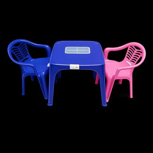 Conjunto mesa infantil com 2 cadeiras