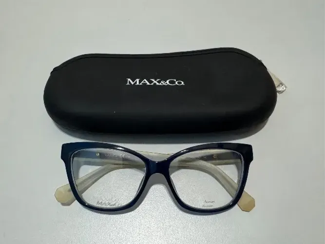 Armação óculos Max&Co 266 JN7 Azul Matte Cristal Acetato