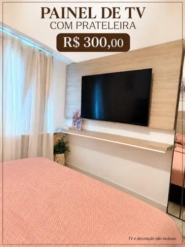 Painel Cama de madeira com acolchoado + opção de incluir Painel do mesmo material!