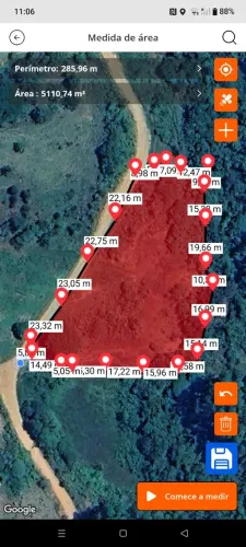 Terreno na área rural