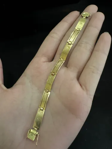 Bracelete Infantil 4.44g de ouro 18k procedência garantia eterna