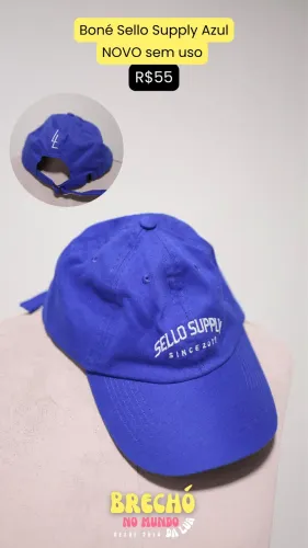 BONÉ SELLO SUPPLY AZUL