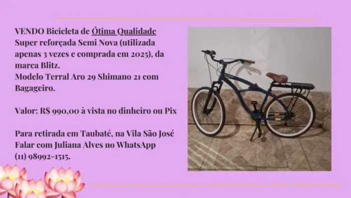 Bicicleta Semi Nova Blitz