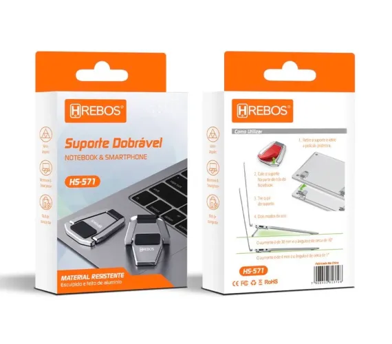 Suporte dobrável de Notebook Hrebos