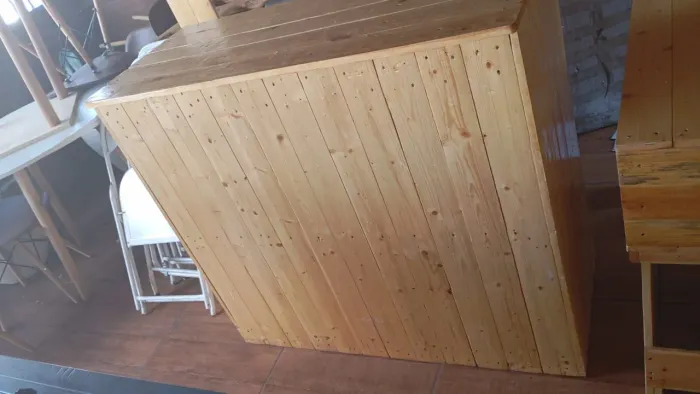 Balcão caixa de pallet 