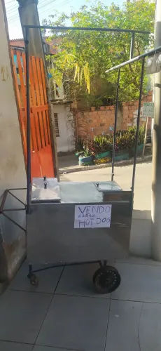 Vendo carro inox de hot dog com Mine fogão.