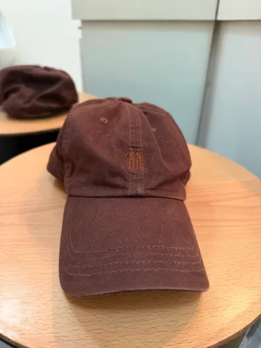 Boné Bordado Aba Curvada Polo Wear Marrom Escuro