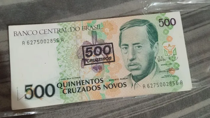 Cédulas 500 cruzados novos