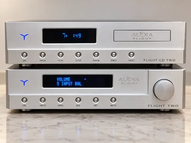 Amplificador Integrado e CD Player High-End Audia Flight Two