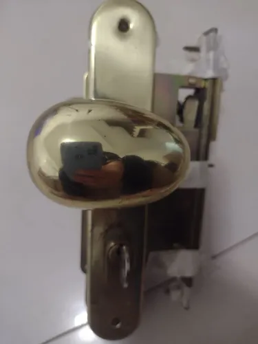 Fechadura Porta Externa Dourada 