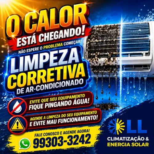 LIMPEZA CORRETIVA DE AR CONDICIONADO