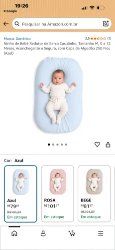 Ninho bebê azul