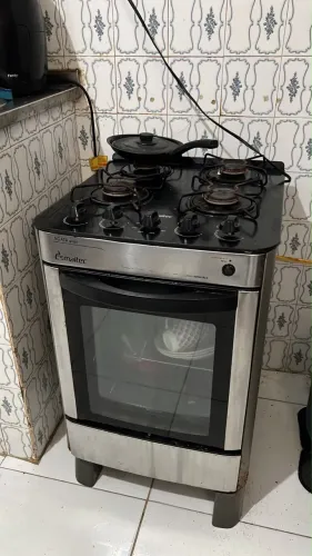 Fogão mesa em vidro