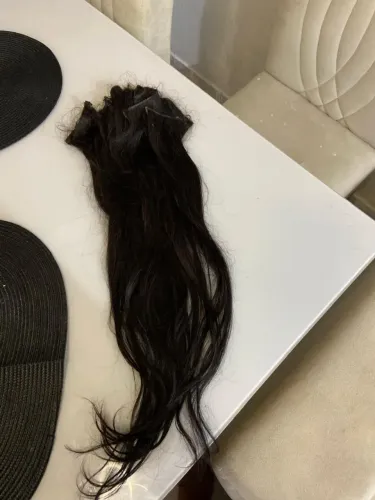 Cabelo preto humano 65 cm novo anúncio