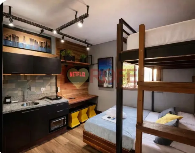 STUDIO MOBILIADO | 1 DORMITÓRIO | ALTO DA BOA VISTA | PRÓXIMO AO CONSULADO AMERICANO