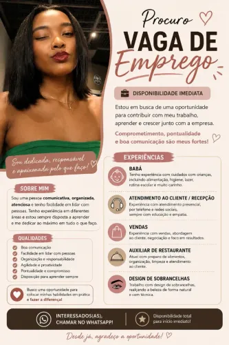 Para mais informações entre em contato pelo chat...