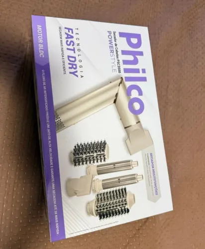 Secador de Cabelos Philco 4 em 1 Dobrável Motor BLDC PSC3500 220V
