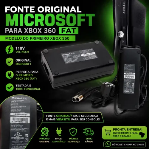 Fonte original xbox 360