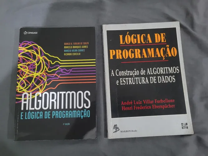 Livros Algoritmos e Lógica de Programação + LPA e Estrutura de dados
