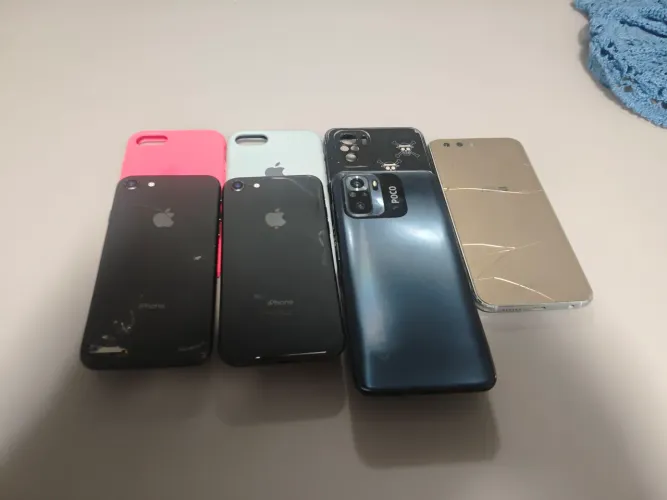 Kit 4 telefone poco m5s - iPhone 8 - Zenfone 4