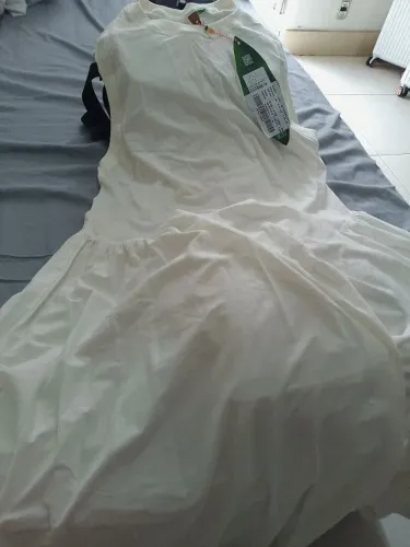 Vestido Farm off white original comprido