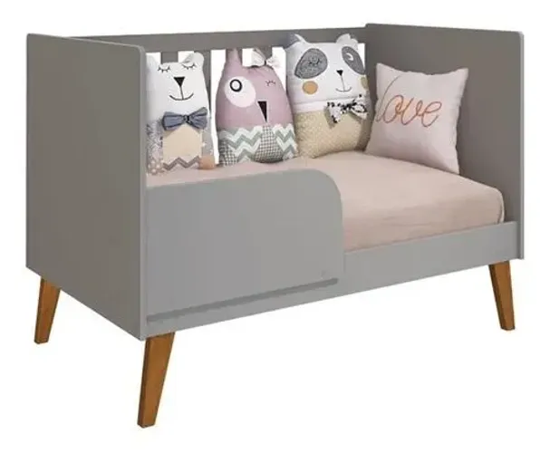 Berço infantil versátil vira cama +colchão