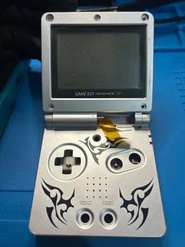 Carcaça e tela game boy advanced sp