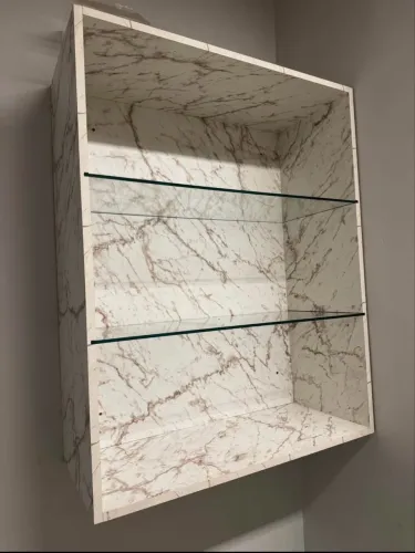 Estante PENDENTE MDF E VIDRO