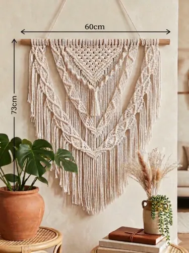 Painel em macramé 100% artesanal