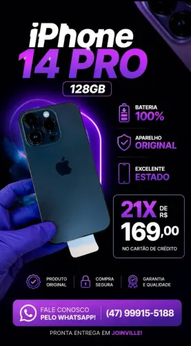 iPhone 14 pro 128GB / bateria ?%