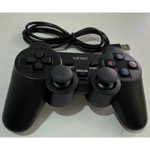 Controle USB joystick Pc Notebook Computador Estilo Ps2 Com Fio