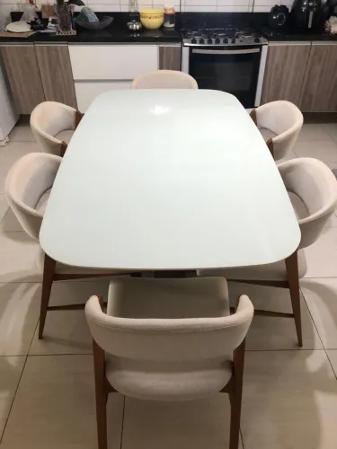 Conjunto de mesa de jantar 6 lugares