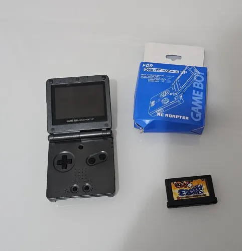 Console Game Boy Advance GBA SP Modelo 101 + Jogo + Carregador
