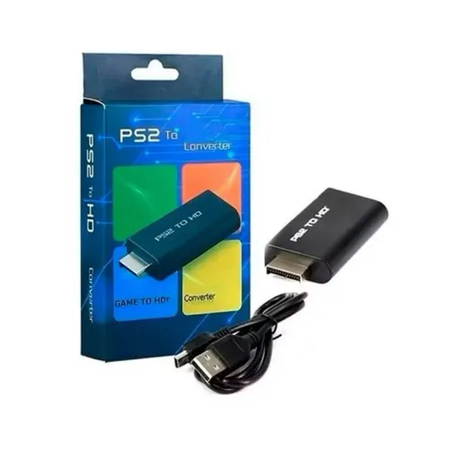 Adaptador Conversor PS2 AV para HDMI - Imagem em Alta Definição