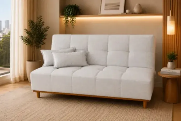 Sofá Cama Dallas 1,82cm Linho (NOVO A PRONTA ENTREGA)