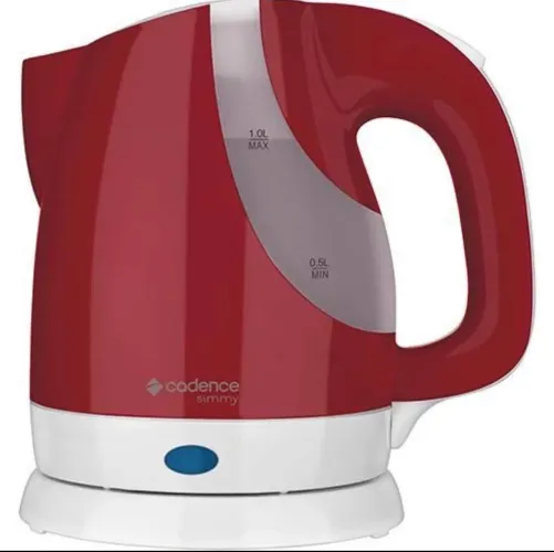 Chaleira Elétrica Cadence Simmy Colors CEL311 1L Vermelha 127V